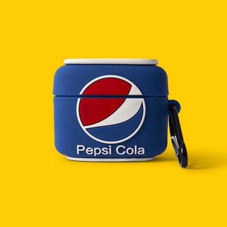 Pepsi söt tecknad film hörlursfodral, Airpods pro2 trådlös Bluetooth hörlursfodral i silikon.