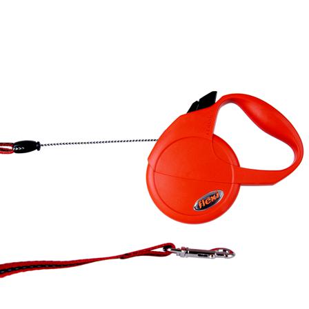 Classic Basic Red - Textilkoppel, Rullkoppel, Draglinor, Läderkoppel, Långlinor, Flexikoppel på Doggie.se