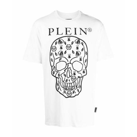 Philipp Plein, T-Shirts Wit, Heren, Maat:M