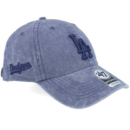 47 Brand - MLB Azul unconstructed Boné - Los Angeles Dodgers Eldin Clean Up Portal Dad Cap @ Hatstore