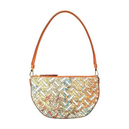 Burberry, Shoulder Bags Oranje, Dames, Maat:ONE Size,leer