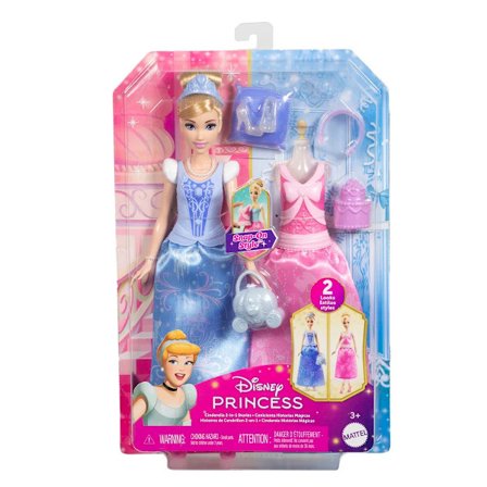 Disney Princess Cinderella 2-in-1 Stories Docka