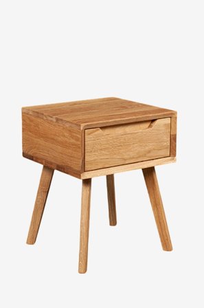 Wood Furniture - Natbord dansk, 40 cm, eg - Brun - Sengeborde - Fra Homeroom