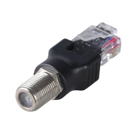 RF til RJ45 Konvertere RJ45 til RF Konnektorer Koaksiale Lige Konnektorer F til RJ45[D]