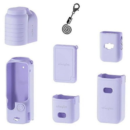 AMAGISN Kompatibelt För DJI Osmo Pocket 3 Silikonskyddsfodral Linsskydd Gimbal Skyddstillbehör