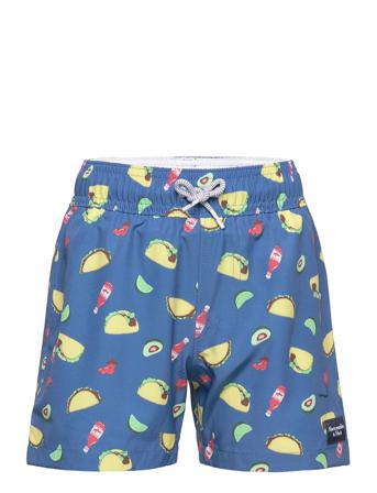 Kids Boys Swim Patterned Abercrombie & Fitch