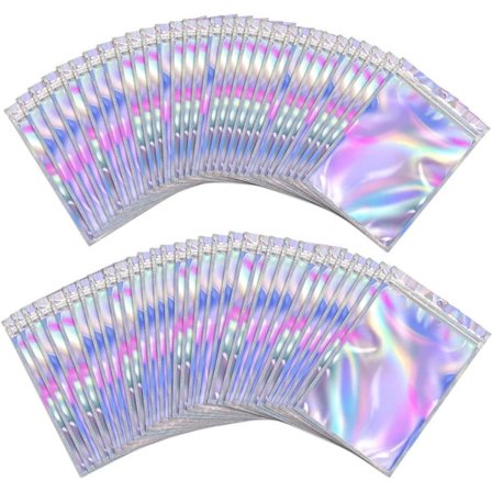 IC Återförslutningsbara luktsäkra påsar, 200 st foliepåsar platta 7x10cm/7.5x12cm