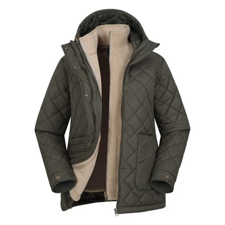 Mountain Warehouse Nebraskan Borg 3-i-1 vadderad jacka för dam