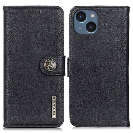 KHAZNEH iPhone 14 Plus Plånboksfodral Retro - Svart