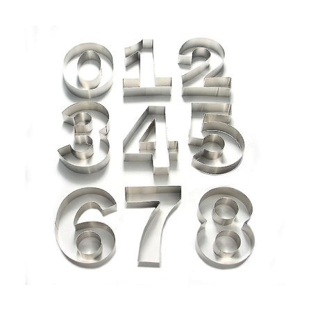 Kakeform for tall 0-8, kakepyntverktøy, konfektmaker, bursdagskakeverktøy, bakstform