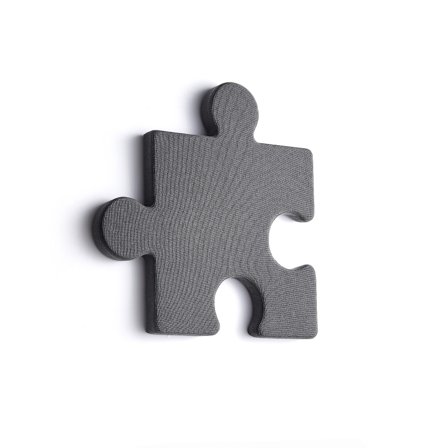 Akustikpaneel POLY, 700x700x50 mm, Wandmontage, dunkelgrau