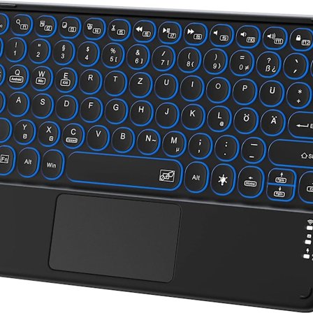 Trådlöst Bluetooth-tangentbord med inbyggd multi-touch styrplatta KLB