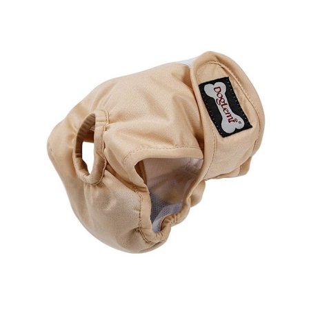 Hundebleer til Hunkønshvalpe - Wrap Band Sanitære Bukser Underbukser XS-XL OZ Beige XS
