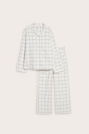 Kappahl | Flanellpyjamas | Vit