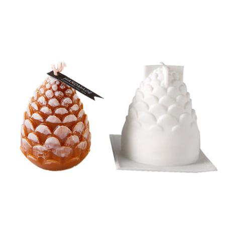 3d Pinjenötter Silikon Mould För Diy Handgjorda Ljuslim