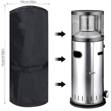 Værbestandig trekk for uteplassvarmer og stående slåsssekk, Pa