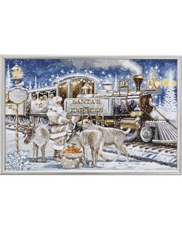 Kirjontapakkaus Taulu Joulujuna