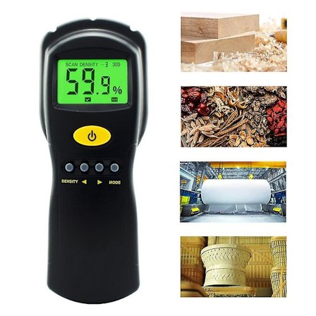 Digitalt fuktmåler for tre, betong, papir - Hygrometerdetektor