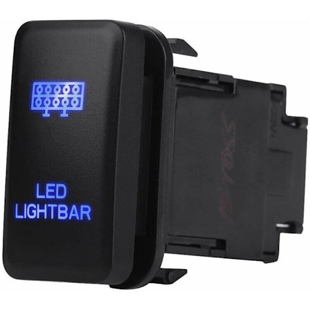 LED-valopalkin keinukytkin ON-OFF LED-valo, 12V sininen LED Auto On Off keinukytkin Hilux Landcruiser VIGO:lle (LED LIGHT BAR -kuvio)