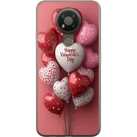 Kompatibel Mobilcover til Nokia Nokia 3.4 Valentinsballoner
