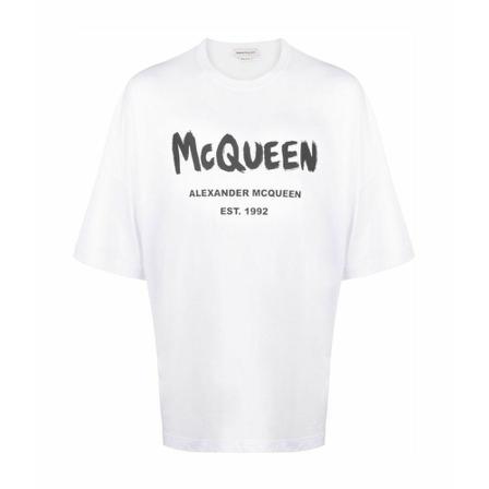 Alexander McQueen T-Shirts Hvid, Herre