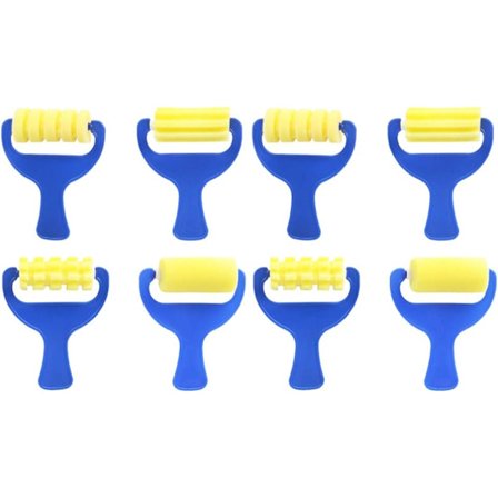 Malerrulle Mini Maleri Skum Svamp Børste Værktøj Svamp Malerruller til Børn Maleri Læring 4 stk