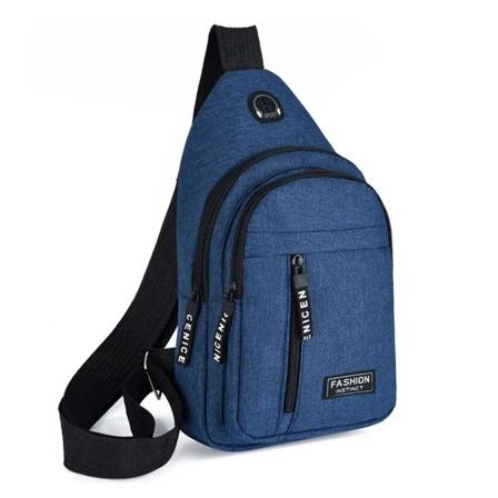 1kpl Rintalaukku Messenger Bag SININEN-ILMAN USB: tä SININEN-ILMAN USB blue-without USB