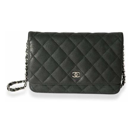 Chanel, Shoulder Bags Zwart, Dames, Maat:ONE Size,nubuck