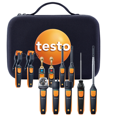 Testo 0563 0002 32 Målesett, Måleinstrumenter