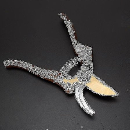 Japansk havesaks i stål - kraftig beskæresaks til havearbejde, bypass-beskærer med hæklipper- og saksefunktioner