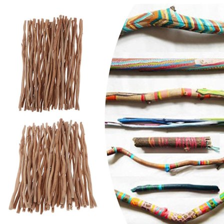 100 kpl ajopuuta puun oksa oksa maalaismainen koristeet puutikku tapin tanko