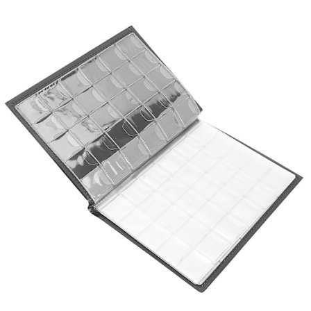 Møntalbum Samlingsbog med Lommer, 10 Sider Brun Møntsamlerholder