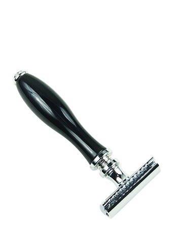Parker Parker 111B - Black Resin Handle 3 Piece Safety Razor - Black - ONE SIZE