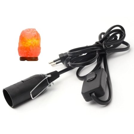 Kabel med afbryder til saltlampe - 1,8 m - Stik til saltlampe