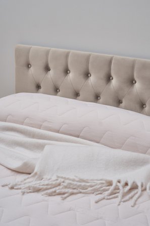 Jotex - Sengegavl ø 180 Cm Lys grå - HABY - Kjøp Sengegavler hos Jotex