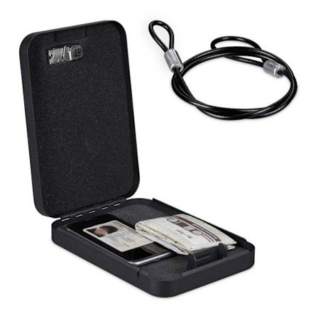 Kannettava turvalaatikko yhdistelmälukolla