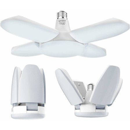 LED-autotallivalaisin, 60 W E27 6500 K 6000 lm korjaamovalaisin, LED-kattovalaisin autotalliin, varastoon, korjaamoon, kellariin, kuntosalille, 