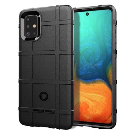 Rugged Shield Samsung Galaxy A71 kotelot - Musta