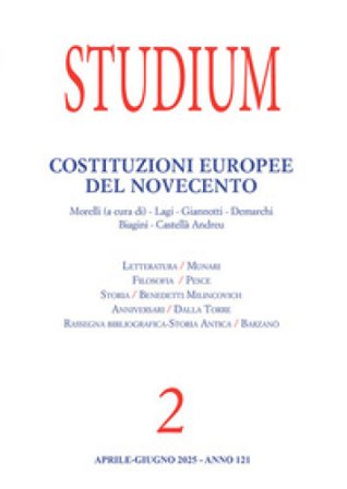 Studium (2025). Vol. 2: Costituzioni europee del Novecento C. Ceradini