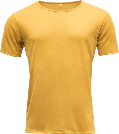 Devold Breeze Man T-shirt Men short-sleeved sweaters Yellow S