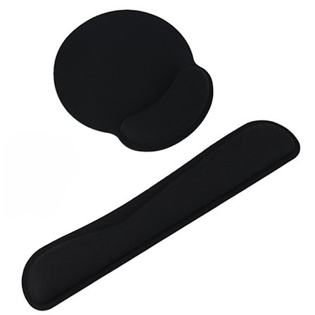 Musmatta och handledsstöd för tangentbord, ergonomiskt handledsstöd, vattentätt, bekvämt, lindrar handledstrycket från tangentbord och mus