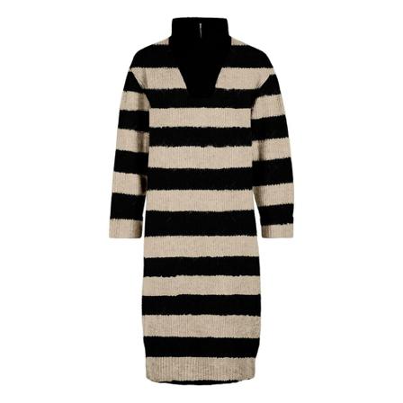 Object, Objminna L/S Knit Dress Zwart, Dames, Maat:M