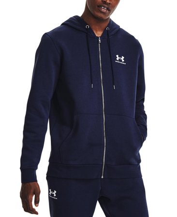 Under Armour Essential Fleece FZ Hood Midnight Navy
