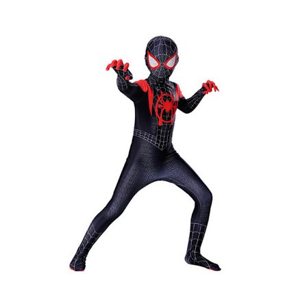 Kids Morales kostyme Spider-Man,Iron Spider-Man Cosplay Halloween Set