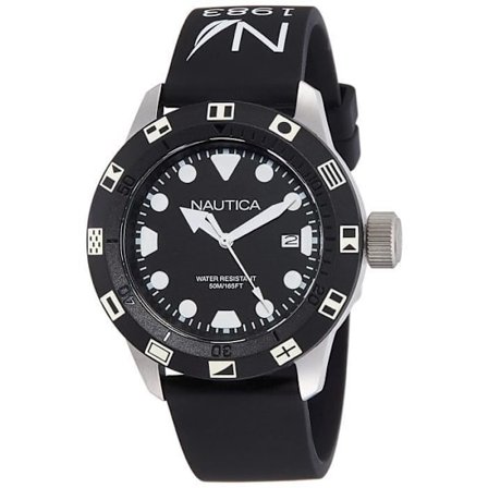 Klocka - Nautica - NAI09509G - Kvarts - Analog - Svart harts