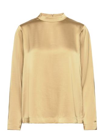 Gili Top Tops Blouses Long-sleeved Khaki Green NORR