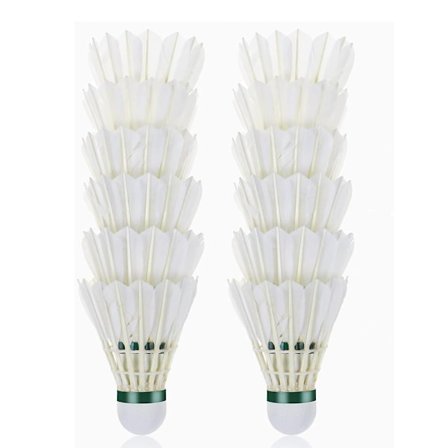 Badminton-bold, 12 pakker gåsefjer badminton-bold