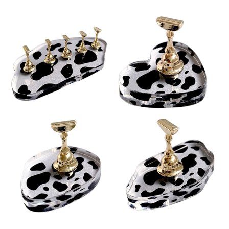 Negle Stand Akryl Neglekunst Display Stand Magnetisk Negletipper Øvelsesholder Stand DIY Display Stands til Falske Negletipper