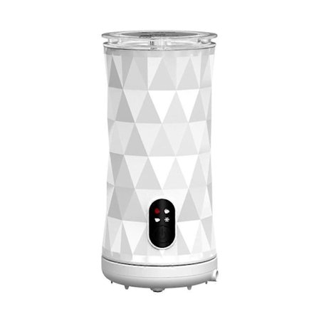 Mjölkskummare 4-i-1, Varm & Kall Skummaskin med Automatisk Avstängning, Ångare för Kaffe, Latte, Cappuccino, Matcha - Vit