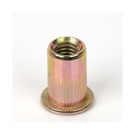 80X Blindmutter M8 Flens Blindmutter Sinkbelagt Stål Rivnut Mutter